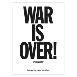Yoko Ono War is Over poster
